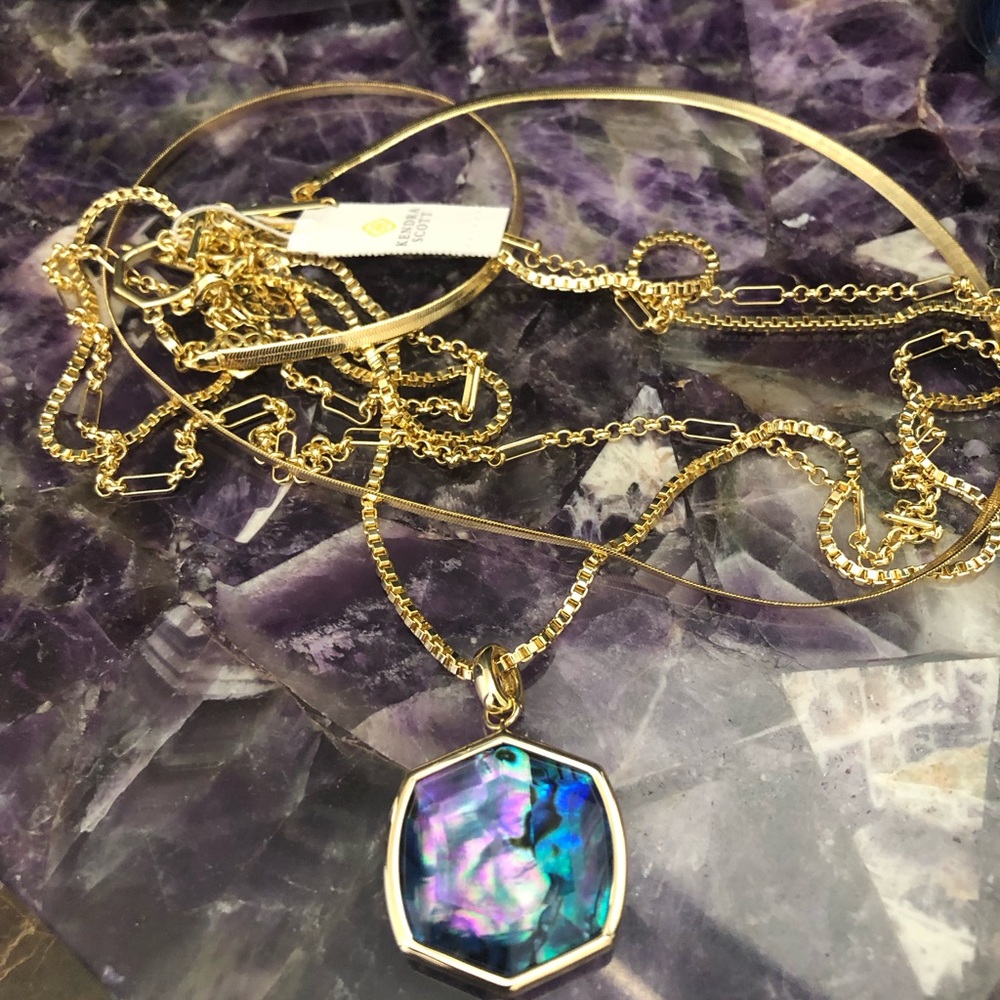 Kendra Scott Davis triple strand necklace